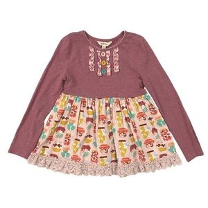 Matilda Jane Oh Sugar Long Sleeve Tunic Shirt Girls 8